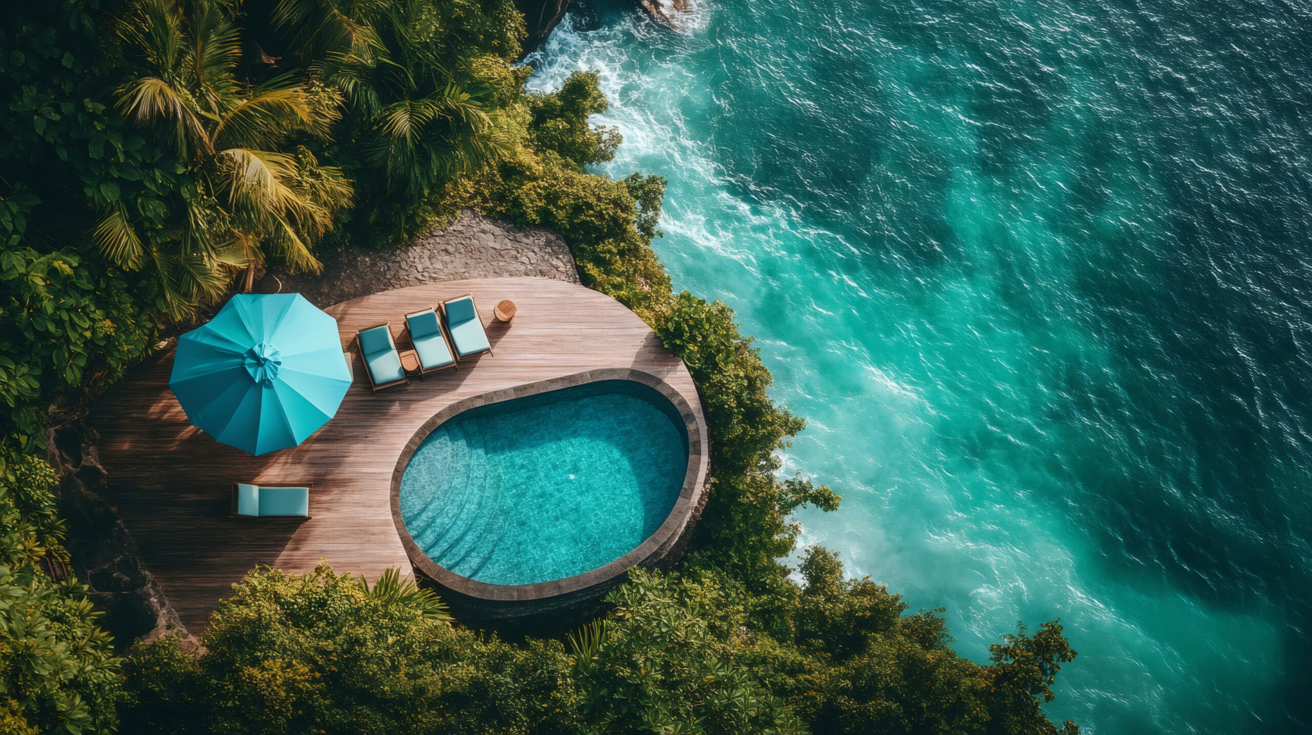 cliffside resort pool